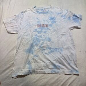 999 Club by Juice WRLD Tarot Blue & White Cloud Wash T-Shirt Size Large